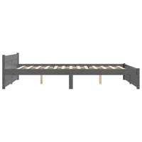 Giroletto Grigio in Legno Massello 135x190 cm Double 815021