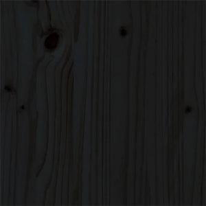 Giroletto Nero in Legno Massello 135x190 cm Double