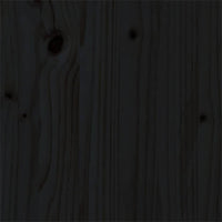 Giroletto Nero in Legno Massello 90x200 cm