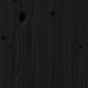 Giroletto Nero in Legno Massello 90x200 cm