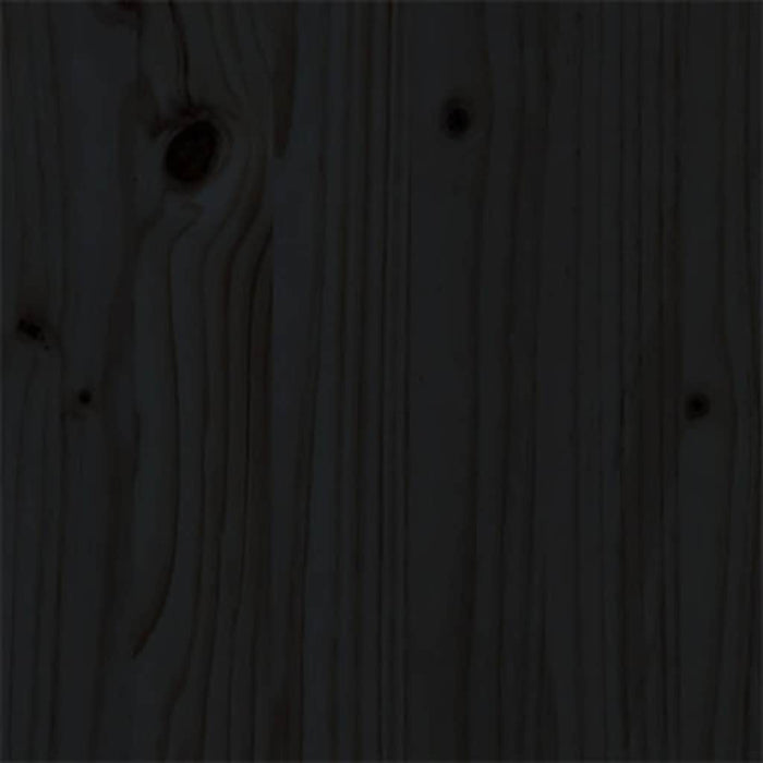 Giroletto Nero in Legno Massello 90x200 cm