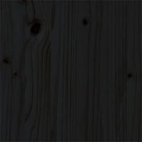 Giroletto Nero in Legno Massello 140x200 cm 815048