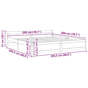 Giroletto Bianco in Legno Massello 200x200 cm cod mxl 64413