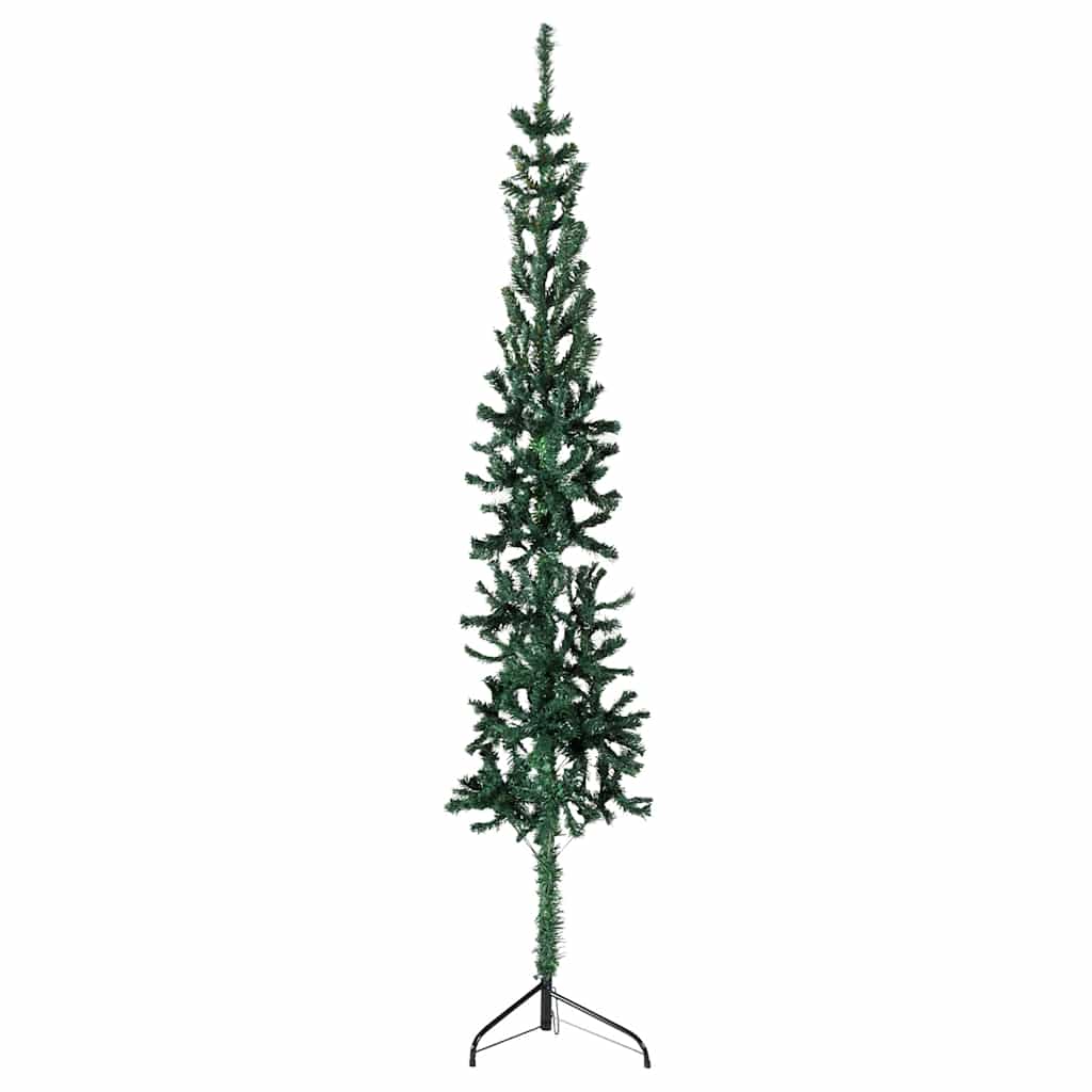 Albero Natale Artificiale Sottile a MetÃ  Supporto Verde 120 cm cod mxl 20906