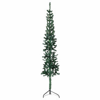 Albero Natale Artificiale Sottile a MetÃ  Supporto Verde 120 cm cod mxl 20906