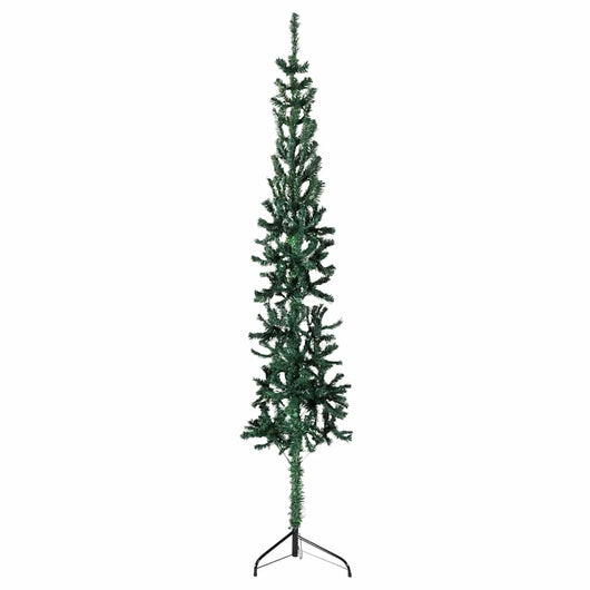 Albero Natale Artificiale Sottile a MetÃ  Supporto Verde 120 cm cod mxl 20906