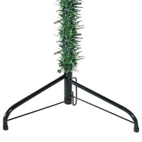 Albero Natale Artificiale Sottile a Metà Supporto Verde 120 cm 344599