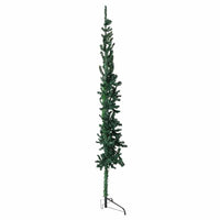 Albero Natale Artificiale Sottile a MetÃ  Supporto Verde 180 cm