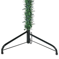 Albero Natale Artificiale Sottile a MetÃ  Supporto Verde 180 cm