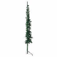 Albero Natale Artificiale Sottile a Metà Supporto Verde 240 cm 344603