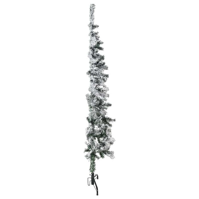 Albero Natale Artificiale Sottile a MetÃ  Neve Fioccata 150 cm