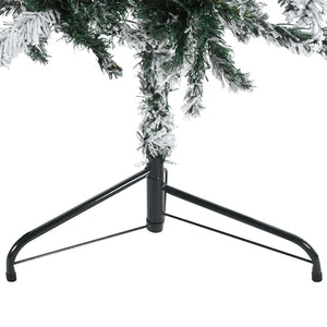 Albero Natale Artificiale Sottile a MetÃ  Neve Fioccata 180 cm cod mxl 16141