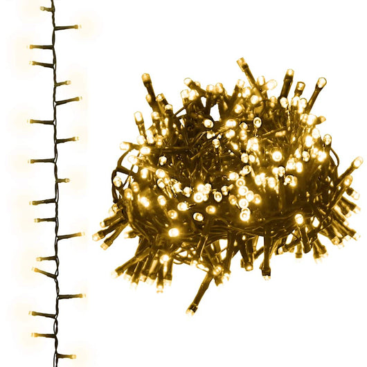 Stringa LED Compatta con 3000 Luci LED Bianco Caldo 65 m PVC