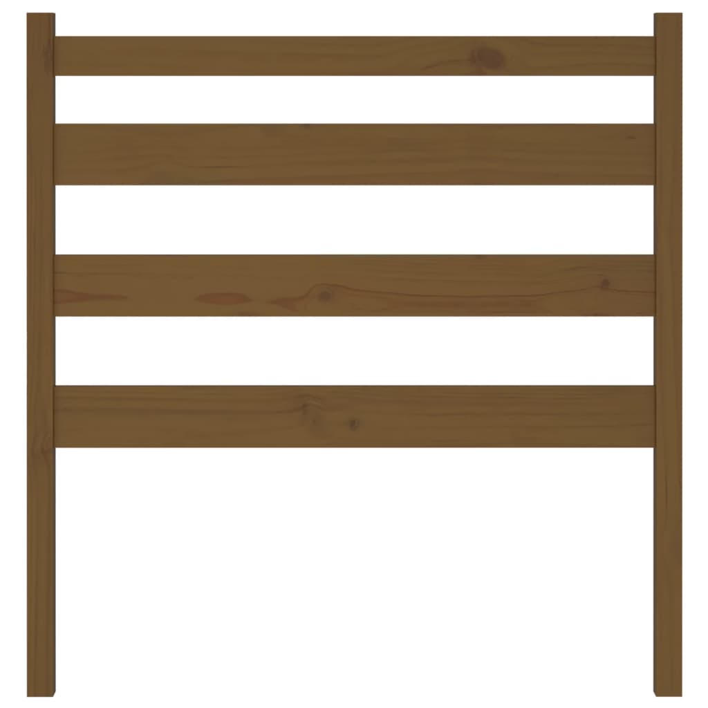 Testiera per Letto ambra 81x4x100 cm in Legno Massello di Pino 818398