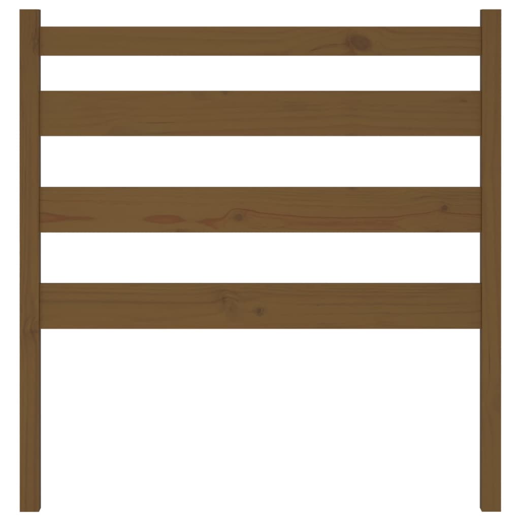 Testiera per Letto ambra 96x4x100 cm in Legno Massello di Pino 818403