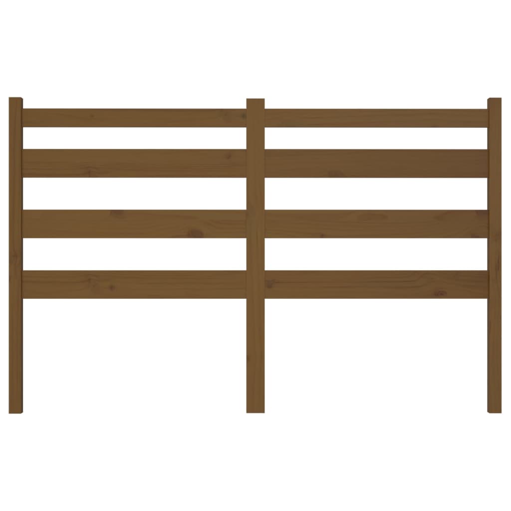 Testiera per Letto ambra 141x4x100 cm in Legno Massello di Pino 818418