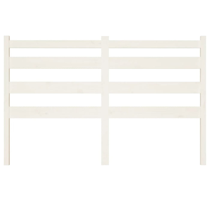 Testiera per Letto Bianca 166x4x100cm in Legno Massello di Pino
