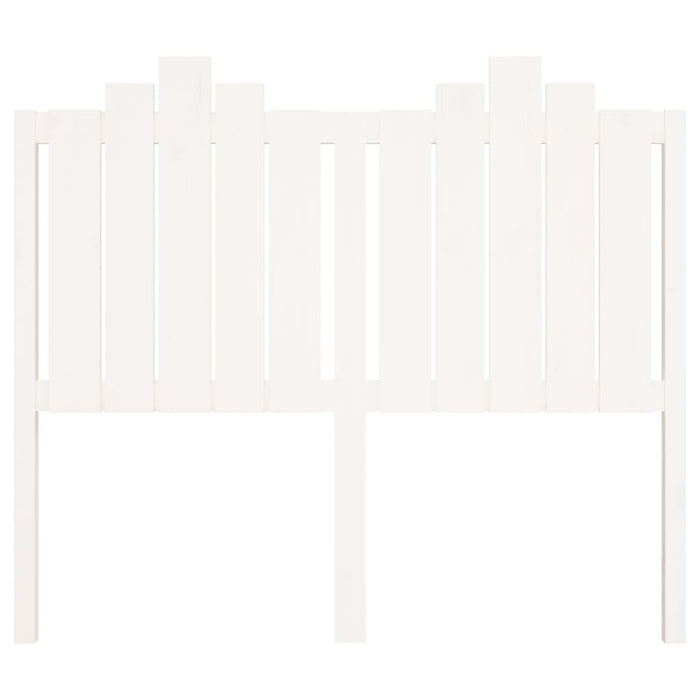 Testiera per Letto Bianca 126x4x110cm in Legno Massello di Pino cod mxl 50196