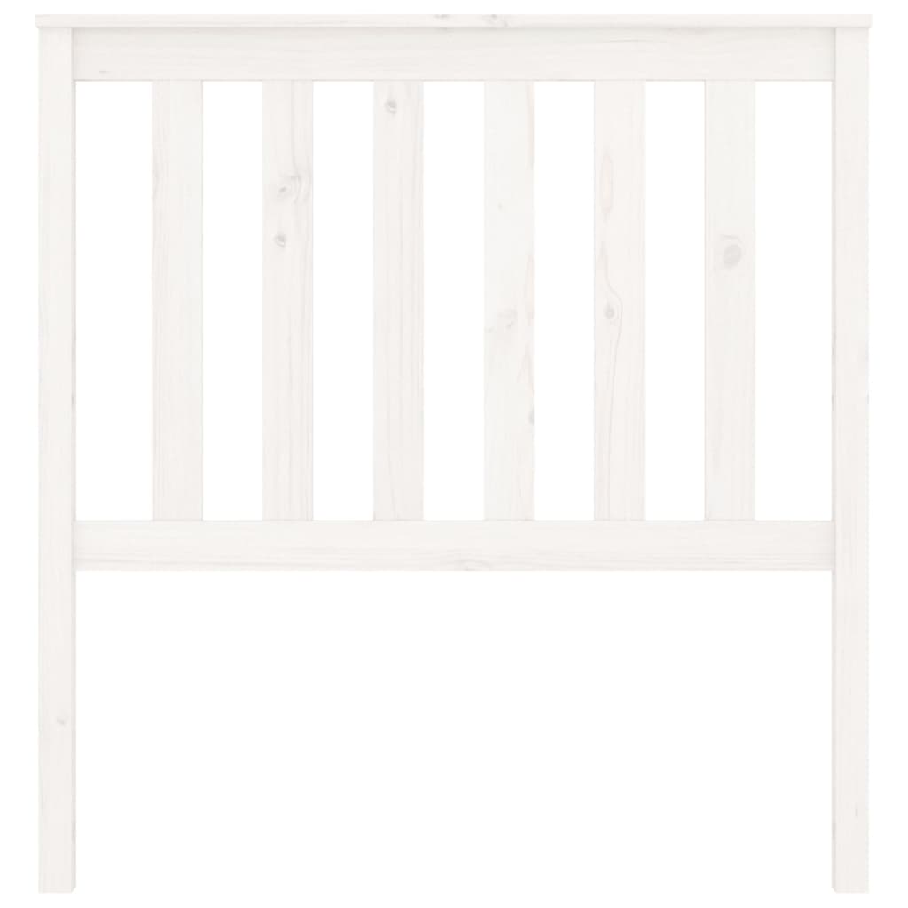 Testiera per Letto Bianca 96x6x101 cm in Legno Massello di Pino cod mxl 50516