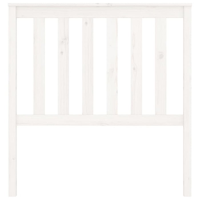 Testiera per Letto Bianca 96x6x101 cm in Legno Massello di Pino cod mxl 50516