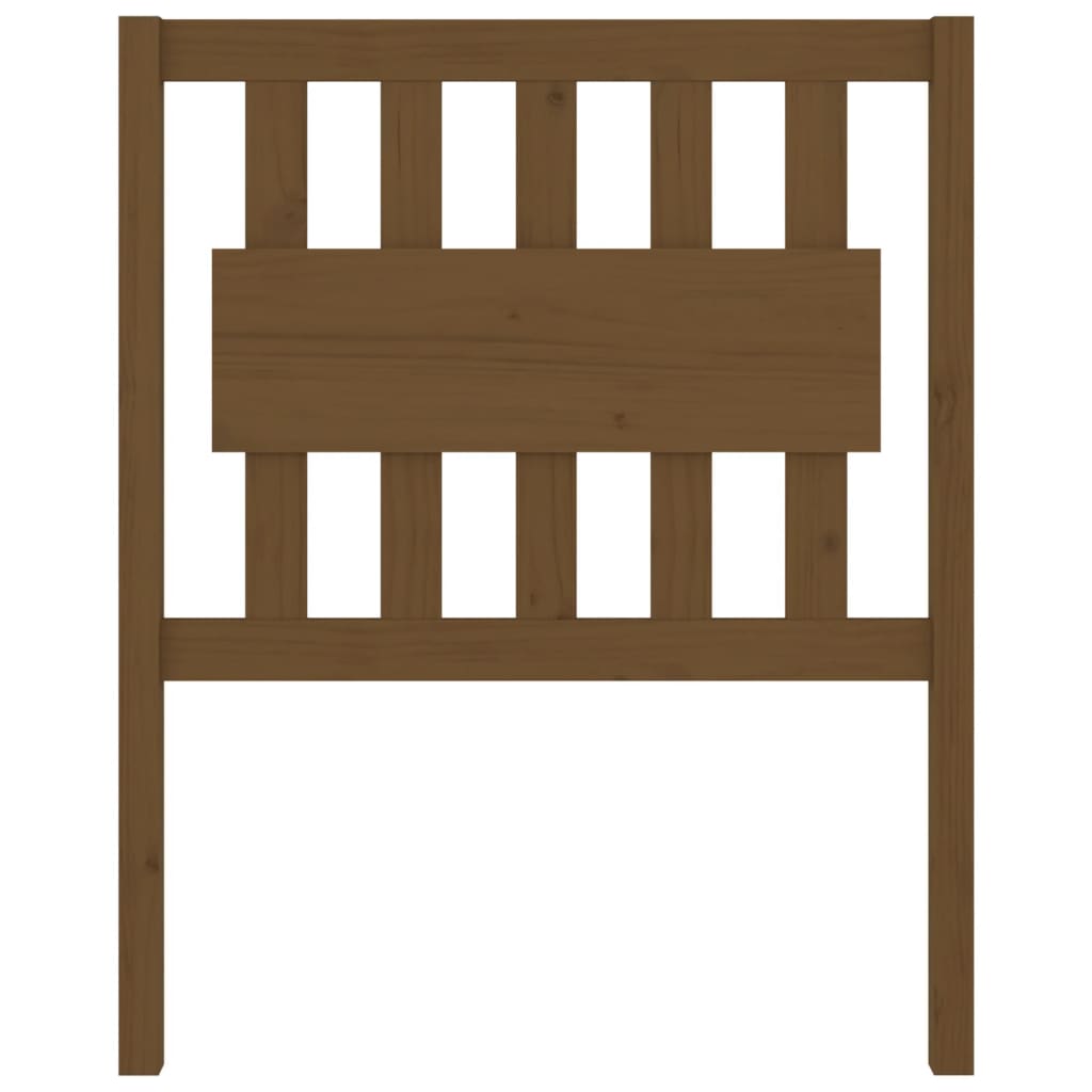 Testiera per Letto ambra 80,5x4x100cm in Legno Massello di Pino