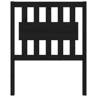 Testiera per Letto Nera 80,5x4x100 cm in Legno Massello di Pino cod mxl 31818
