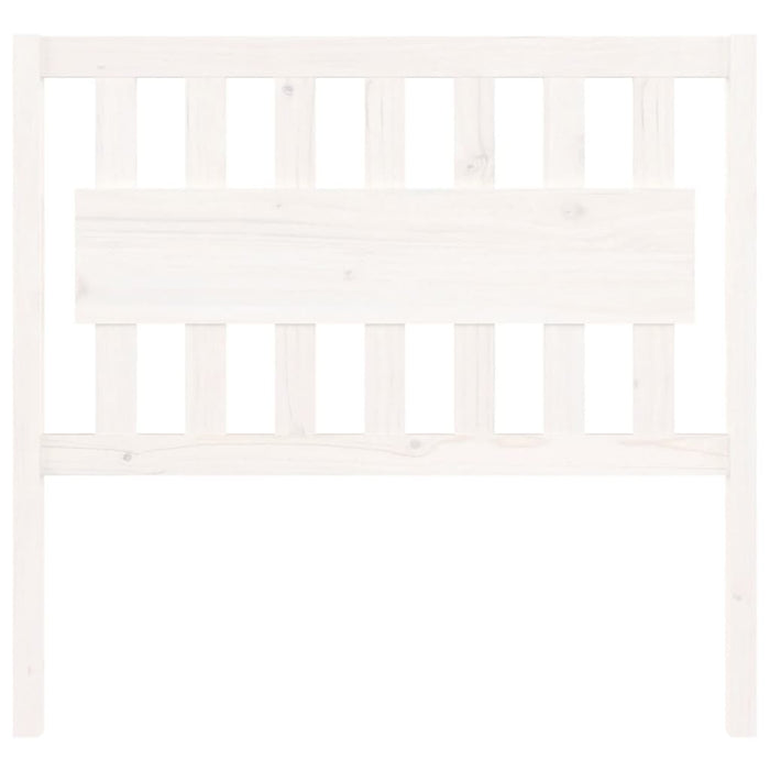 Testiera per Letto Bianca 105,5x4x100 cm Legno Massello di Pino cod mxl 48381