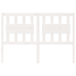 Testiera per Letto-Testata-Testiera Decorativa Bianca 125,5x4x100 cm Legno Massello di Pino 968721