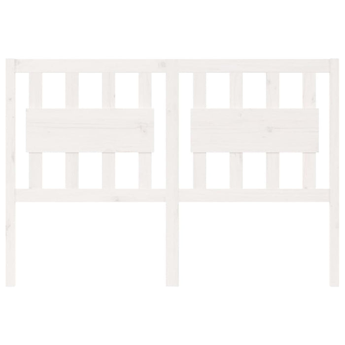 Testiera per Letto-Testata-Testiera Decorativa Bianca 125,5x4x100 cm Legno Massello di Pino 968721