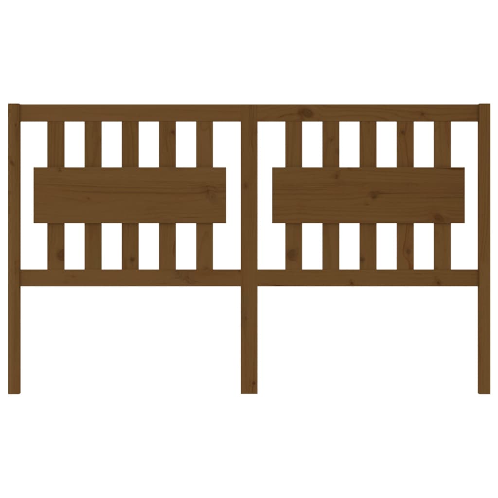 Testiera per Letto-Testata-Testiera Decorativa ambra 155,5x4x100 cm Legno Massello di Pino 436934