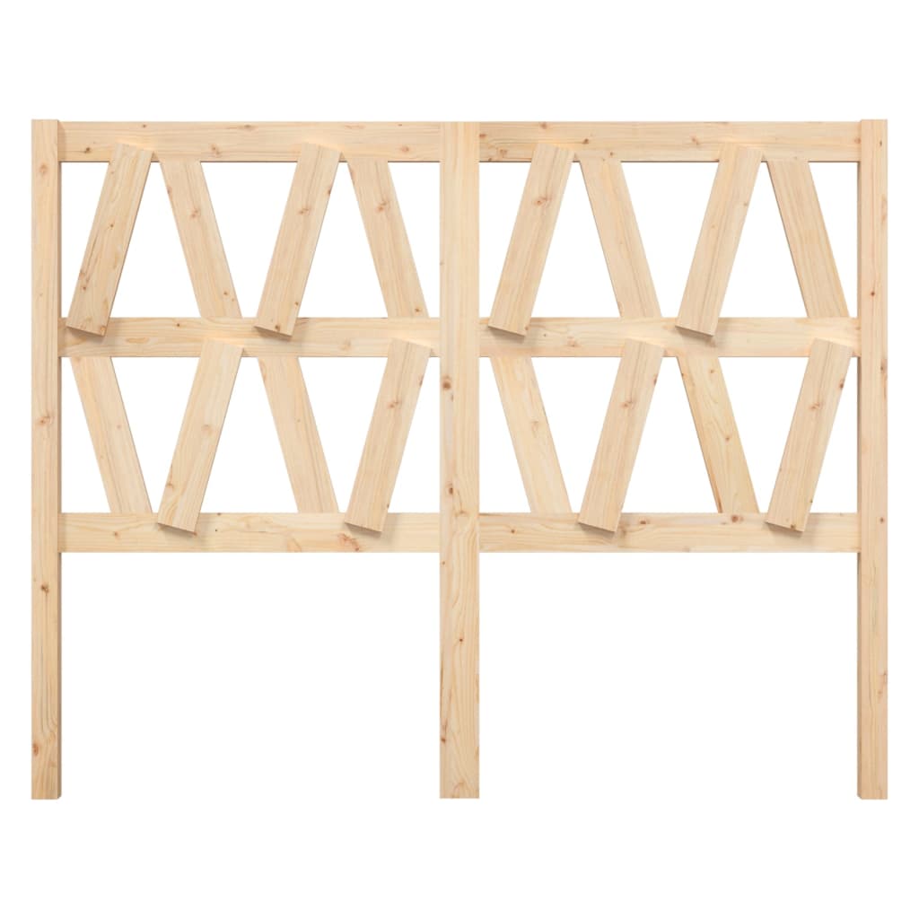 Testiera per Letto 126x4x100 cm in Legno Massello di Pino 818610