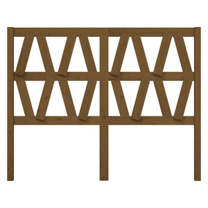 Testiera per Letto ambra 126x4x100 cm in Legno Massello di Pino