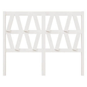 Testiera per Letto Bianca 156x4x100cm in Legno Massello di Pino