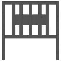 Testiera per Letto-Testata-Testiera Decorativa Grigia 96x4x100 cm in Legno Massello di Pino 374554