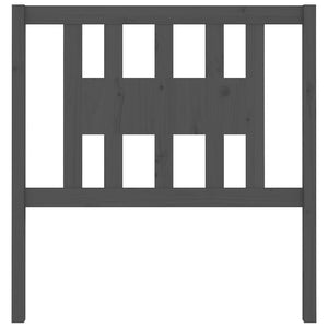 Testiera per Letto-Testata-Testiera Decorativa Grigia 96x4x100 cm in Legno Massello di Pino 374554