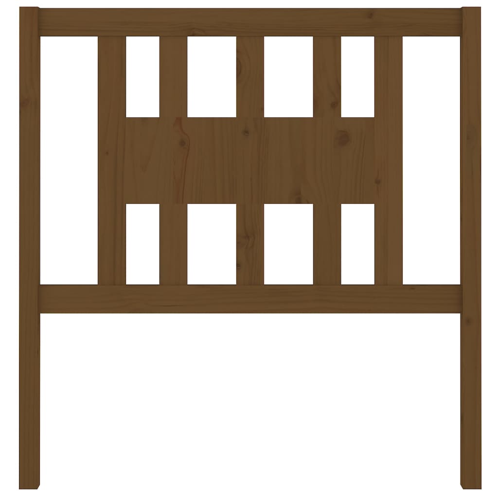 Testiera per Letto ambra 106x4x100 cm in Legno Massello di Pino 818658