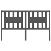 Testiera per Letto Grigia 156x4x100cm in Legno Massello di Pino