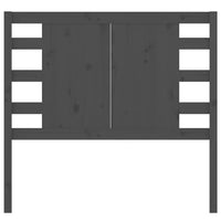 Testiera per Letto Grigia 81x4x100 cm in Legno Massello di Pino cod mxl 33759