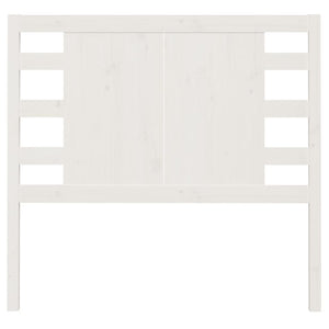 Testiera per Letto Bianca 96x4x100 cm in Legno Massello di Pino cod mxl 47484