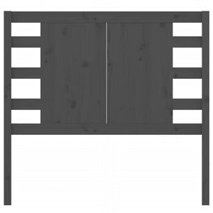 Testiera per Letto-Testata-Testiera Decorativa Grigia 96x4x100 cm in Legno Massello di Pino 734276