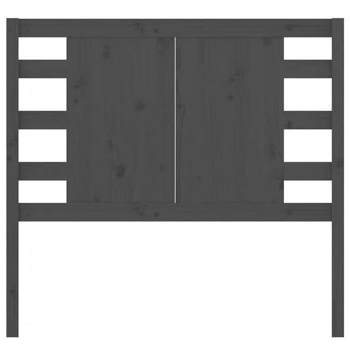 Testiera per Letto Grigia 96x4x100 cm in Legno Massello di Pino cod mxl 31873