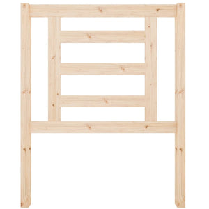 Testiera per Letto 81x4x100 cm in Legno Massello di Pino