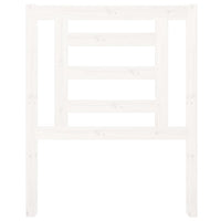 Testiera per Letto Bianca 81x4x100 cm in Legno Massello di Pino 818796