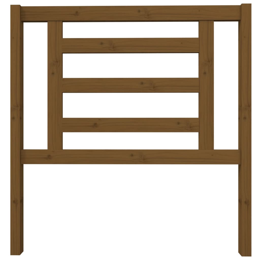 Testiera per Letto ambra 96x4x100 cm in Legno Massello di Pino