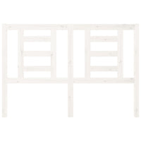 Testiera per Letto-Testata-Testiera Decorativa Bianca 126x4x100cm in Legno Massello di Pino 673721