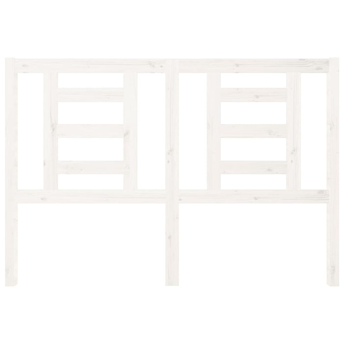 Testiera per Letto-Testata-Testiera Decorativa Bianca 126x4x100cm in Legno Massello di Pino 673721