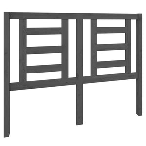 Testiera per Letto-Testata-Testiera Decorativa Grigia 126x4x100cm in Legno Massello di Pino 797532