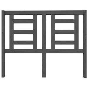 Testiera per Letto-Testata-Testiera Decorativa Grigia 126x4x100cm in Legno Massello di Pino 797532