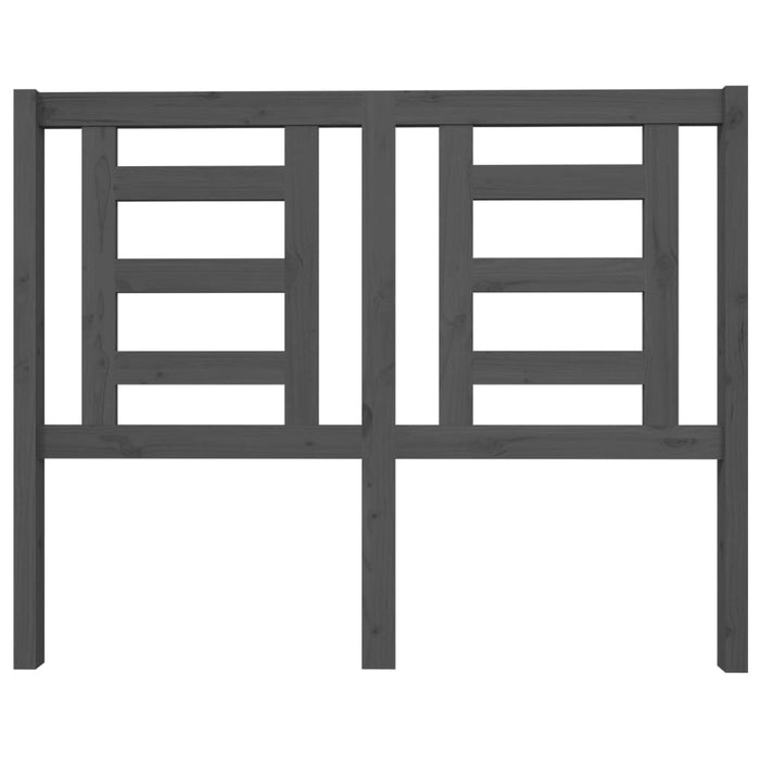 Testiera per Letto-Testata-Testiera Decorativa Grigia 126x4x100cm in Legno Massello di Pino 797532