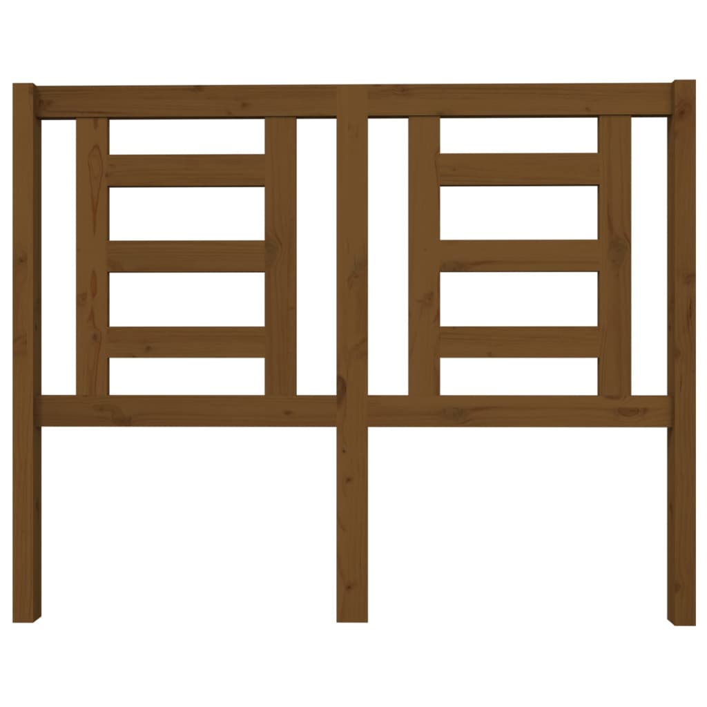 Testiera per Letto-Testata-Testiera Decorativa ambra 126x4x100 cm in Legno Massello di Pino 729011